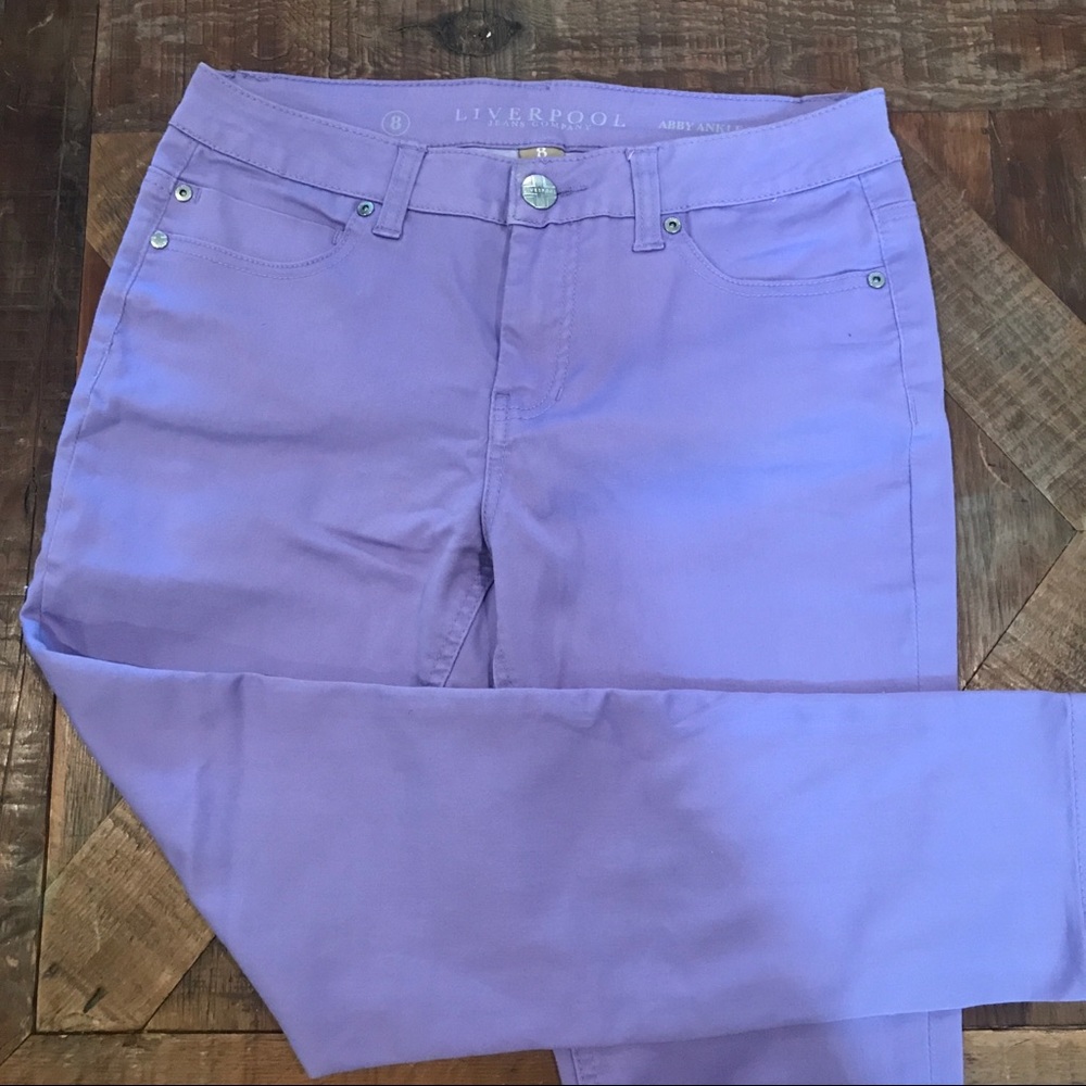 Liverpool Lilac/Lavender ankle jeans
